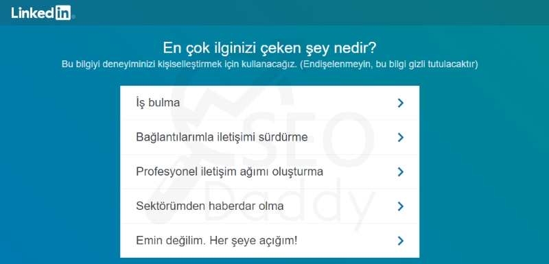 LinkedIn Profili Oluşturma 4