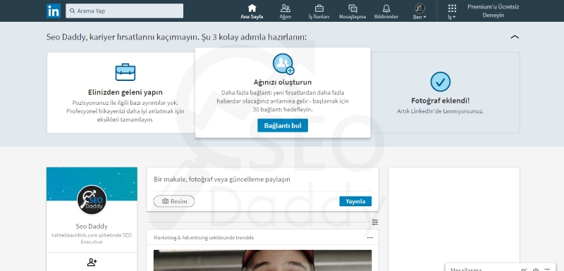 LinkedIn Profili Oluşturma 8